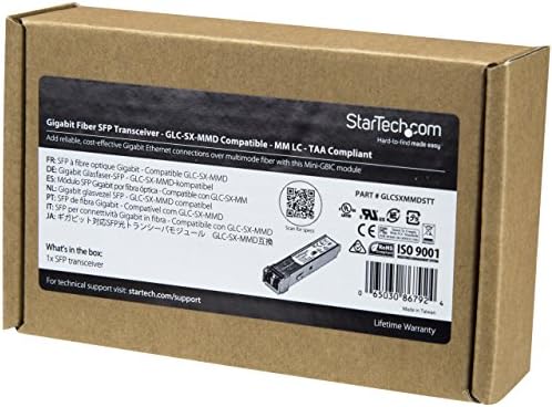 StarTech.com Cisco SFP-GE-T Compatible - Gigabit SFP - 10/100/1000 Mbps - RJ45 Port - 1000Base-T - Copper SFP - GBIC Module|B007UR0CZE
