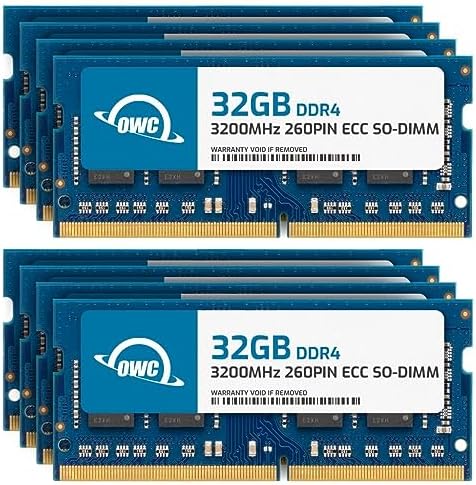 OWC 64GB (2x32GB) DDR4 3200MHz PC4-25600 CL22 2RX8 ECC Unbuffered SODIMM 1.2V 260-pin Laptop Memory RAM|B0CBVYMX3B