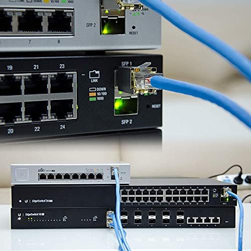 10GBASE-T SFP+ to RJ45 Transceiver, 10G Ethernet Copper Module, Optical SFP RJ 45 10Gb T Mini-GBIC Compatible with Cisco SFP-10G-T-S, Ubiquiti UF-RJ45-10G, Mikrotik, Supermicro, Fortinet, up to 30m|B07QXNQTXG