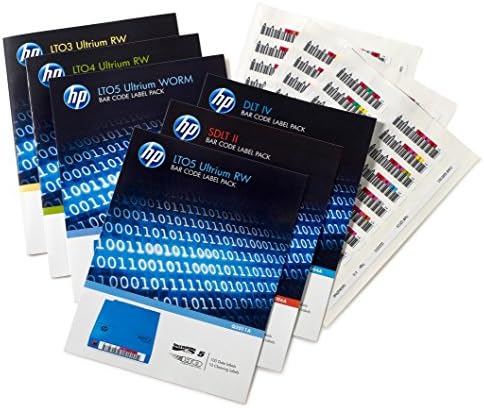 HP Ultrium 6 RW Bar Code Label Pack - Strichcodeetiketten - QN998A, QN999A, QP001A, QP002A, QP003A, QP004A|B00B9MVVC4