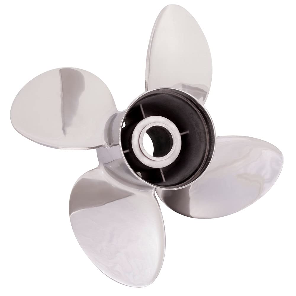 Solas 9453-135-13 Rubex HR4 Propeller, Stainless Steel, Interchangeable Hub, 4-Blade, RH 13.5 x 13"