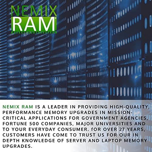 NEMIX RAM 16GB (1X16GB) DDR4 2666MHZ PC4-21300 1Rx4 1.2V CL19 288-PIN ECC RDIMM Registered Server Memory Compatible with Cisco UCS B-Series B200 M5 UCS-MR-X16G1RS-H|B07XSFQ82C
