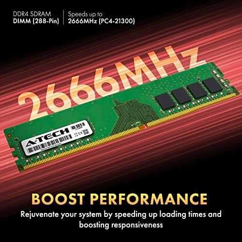 A-Tech 32GB (2x16GB DDR4 2666 MHz UDIMM PC4-21300 (PC4-2666V CL19 DIMM Non-ECC Desktop RAM Memory Modules