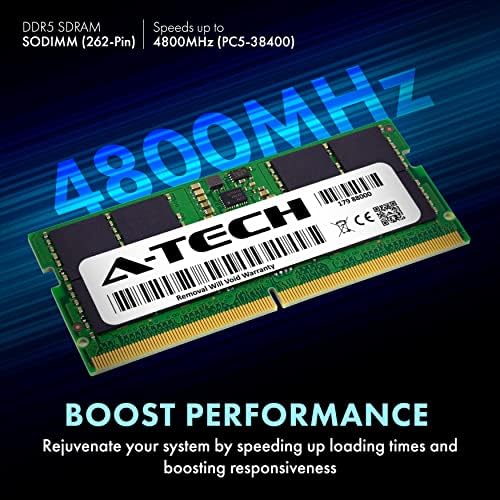 A-Tech 32GB Kit (2x16GB) DDR5 4800MHz PC5-38400 CL40 SODIMM 1.1V Non-ECC Unbuffered SO-DIMM 262-Pin Laptop Computer RAM Memory Upgrade Modules|B0B17CH652