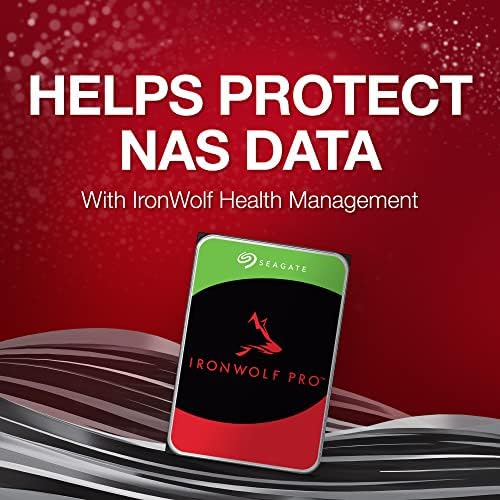 Seagate IronWolf Pro, 12 TB, Enterprise NAS Internal HDD –CMR 3.5 Inch, SATA 6 Gb/s, 7,200 RPM, 256 MB Cache for RAID Network Attached Storage (ST12000NT001