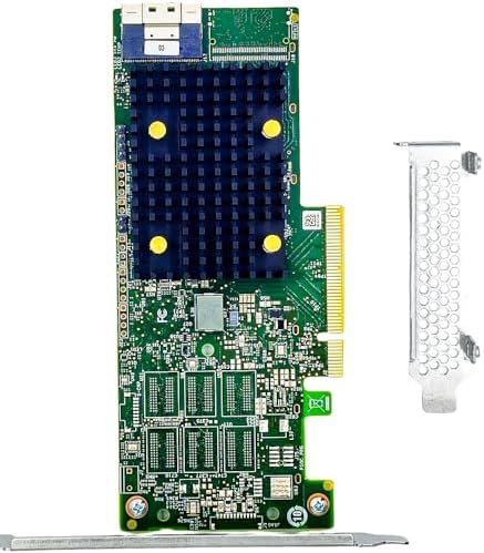 SAS HBA Card Compatible with LSI 9500-8i IT Mode PCIe SATA Expansion Card, 8-Port 12Gb/s PCIe 4.0 x8, SAS Expander Support, HBA Controller with 1x SFF-8654 to 8× SATA Cable for ZFS TrueNAS unRAID NAS