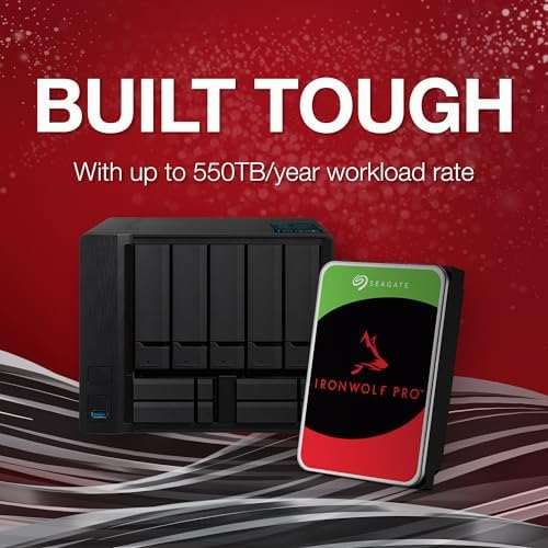 Seagate IronWolf 8TB NAS Internal Hard Drive HDD – 3.5 Inch SATA 6Gb/s 7200 RPM 256MB Cache for RAID Network Attached Storage – Frustration Free Packaging (ST8000VNZ04/N004