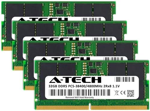 32GB DDR5 4800MHz PC5-38400 CL40 SODIMM 2Rx8 Dual Rank 1.1V Non-ECC Unbuffered SO-DIMM 262-Pin Laptop Computer RAM Memory Upgrade Module