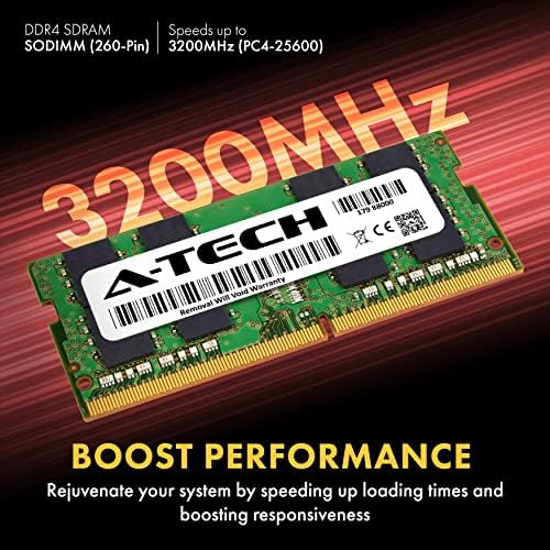 A-Tech 8GB DDR4 3200 MHz SODIMM PC4-25600 (PC4-3200AA CL22 Non-ECC Laptop RAM Memory Module