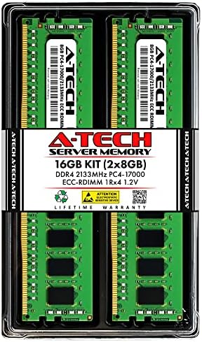 A-Tech 64GB Kit (2x32GB DDR4 2666MHz PC4-21300 ECC RDIMM 2Rx4 Dual Rank 1.2V ECC Registered DIMM 288-Pin Server & Workstation RAM Memory Upgrade Modules (A-Tech Enterprise Series