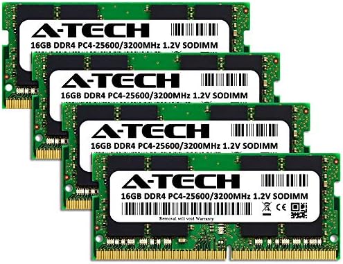 A-Tech 8GB DDR4 3200 MHz SODIMM PC4-25600 (PC4-3200AA CL22 Non-ECC Laptop RAM Memory Module