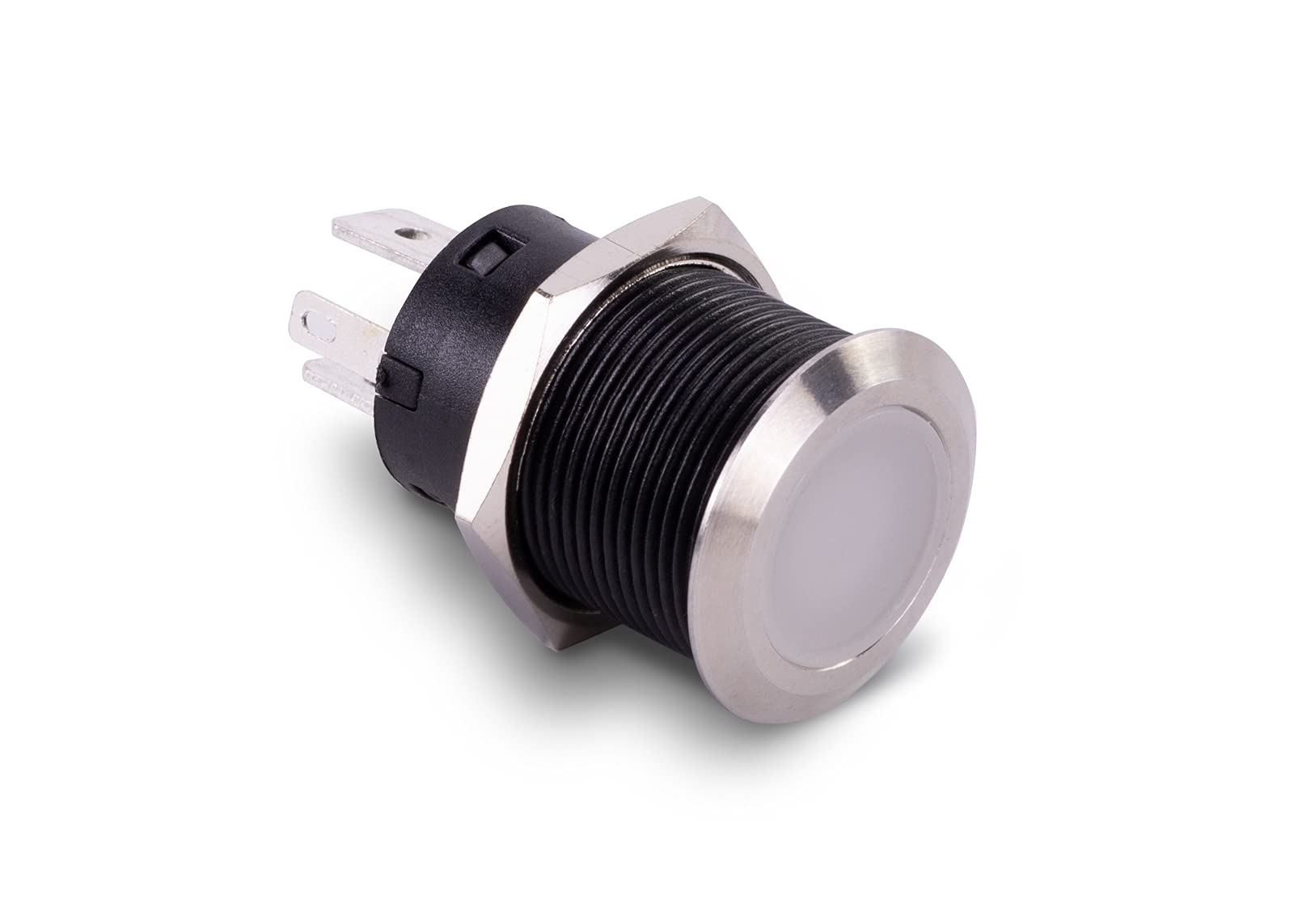 Sierra AV10130B Push-Button Switch, Off/On, Blue Center LED, 20A