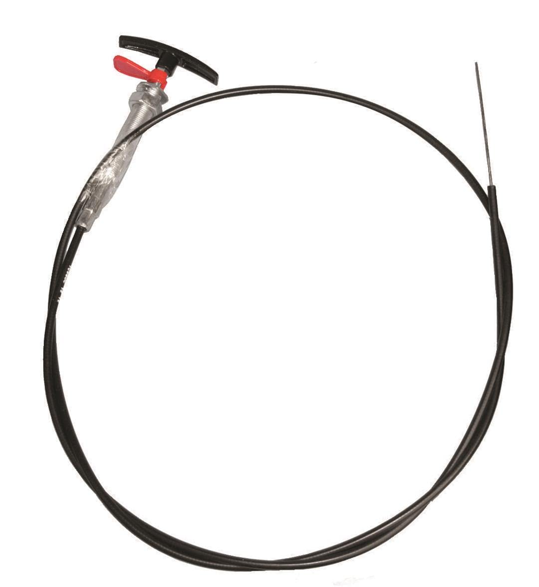 Valterra TC96PB Replacement Waste Valve Stainless Cable & Handle, 96"