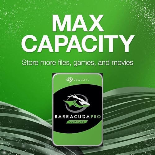 Seagate BarraCuda Pro 12TB Internal Hard Drive Performance HDD – 3.5 Inch SATA 6 Gb/s 7200 RPM 256MB Cache for Computer Desktop PC Laptop – Frustration Free Packaging (ST12000DM0007 (Renewed