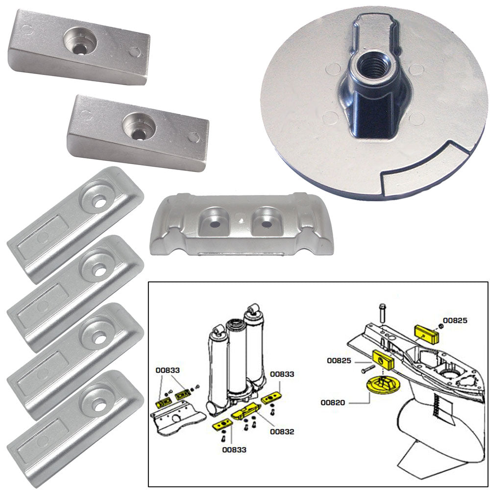 Tecnoseal Anode Kit w/Hardware - Mercury Verado 6