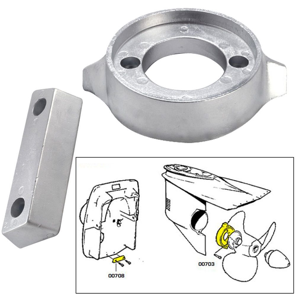 Tecnoseal Anode Kit w/Hardware - Volvo 290