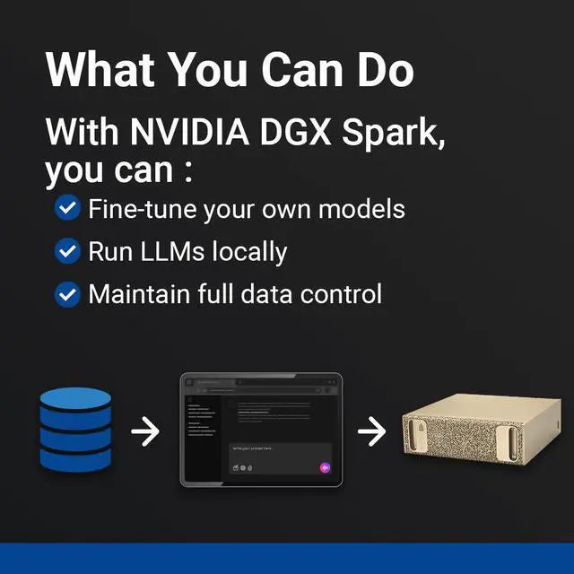 NVIDIA DGX Spark - NVIDIA GB10 Grace Blackwell Superchip, 128 GB LPDDR5x, 4 TB NVME.M2 SSD