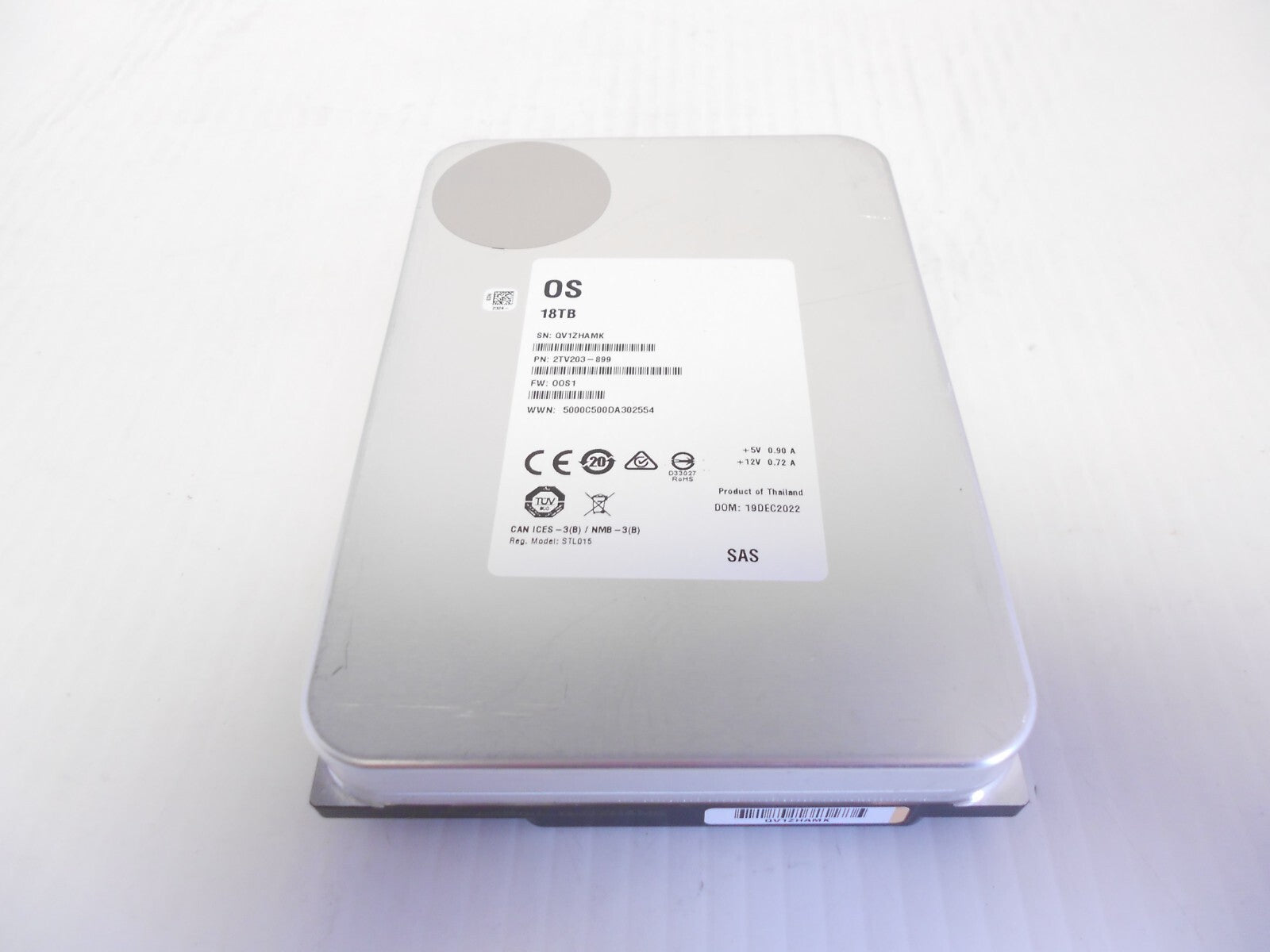 18TB 7.2K SAS 3.5-inch Internal Hard Drive for Dell PowerEdge Servers