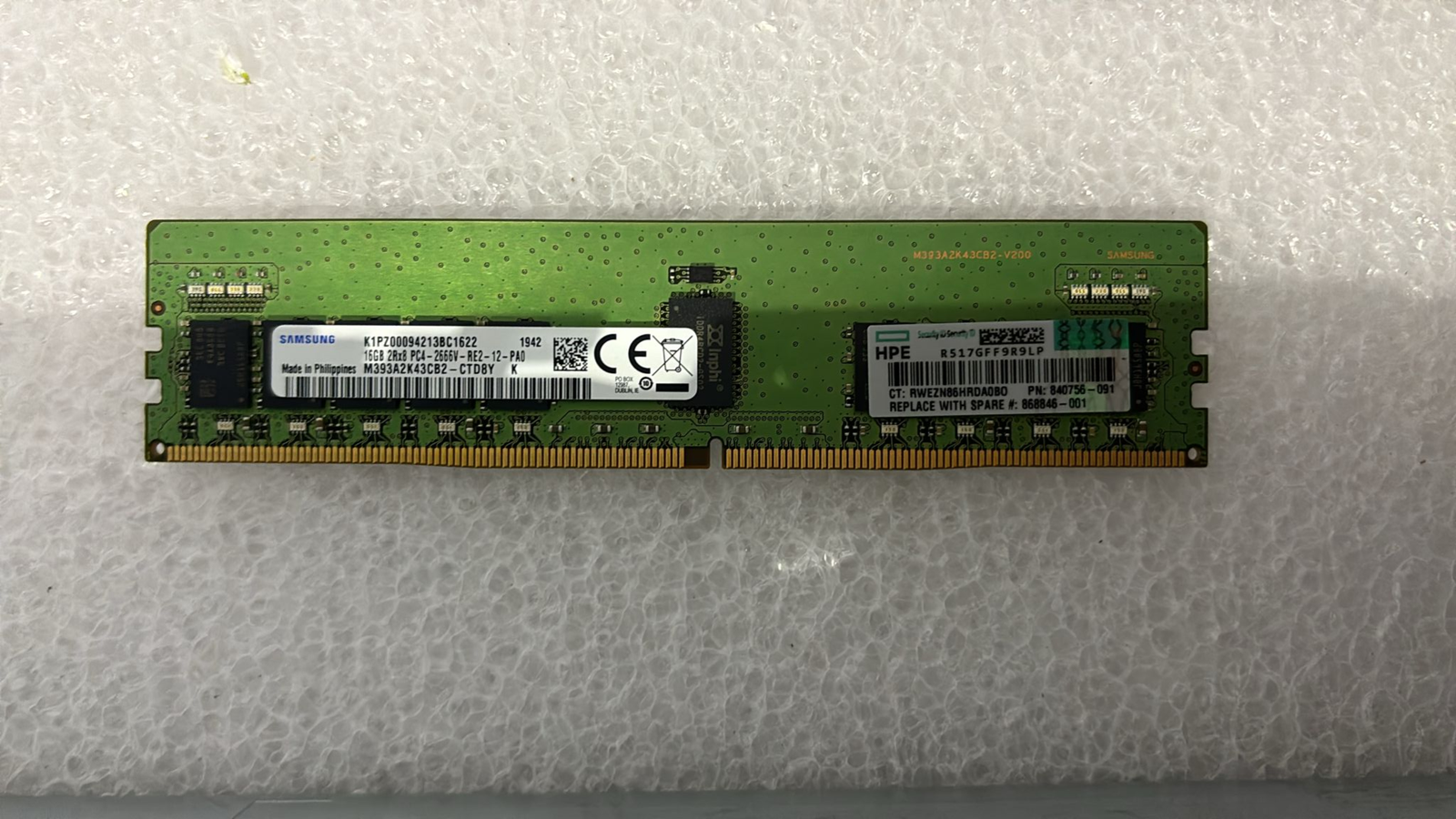 HPE 840756-091 - 16GB DDR4 PC4-2666V ECC RDIMM 868846-001 | Alo Tech Solutions