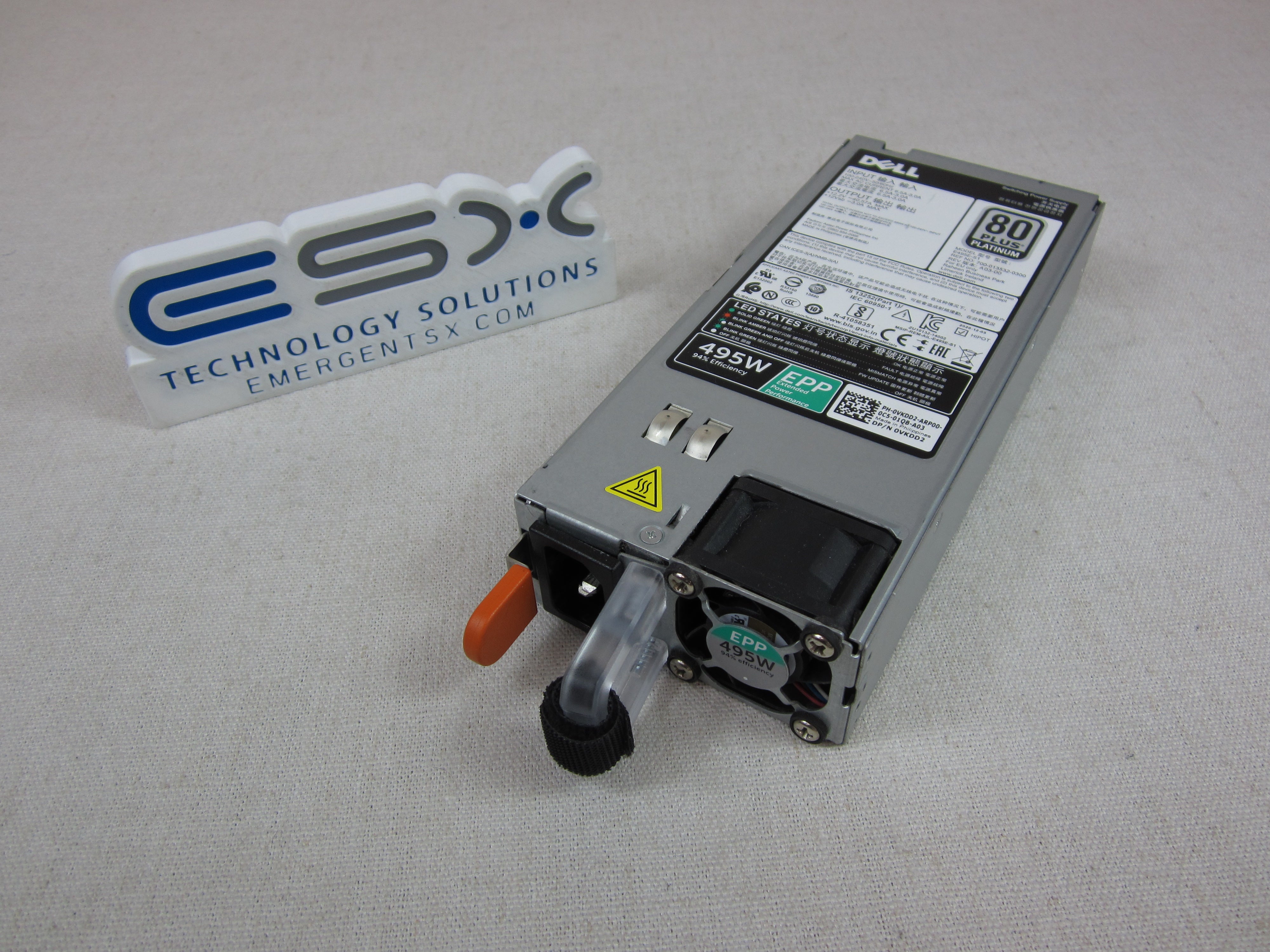 Dell VKDD2 495W 80 Plus Platinum Power Supply 13G/14G