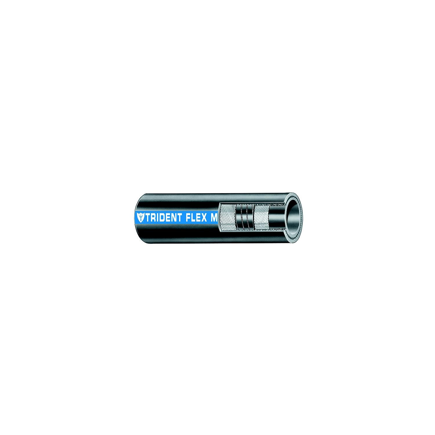Trident Marine 250-3124 Trident Flex Hardwall Exhaust Hose, 3-1/2" x 12.5'