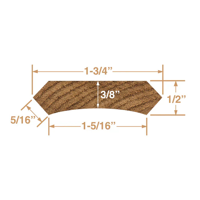 Whitecap 60861 Corner Wire Molding 5-Ft Length