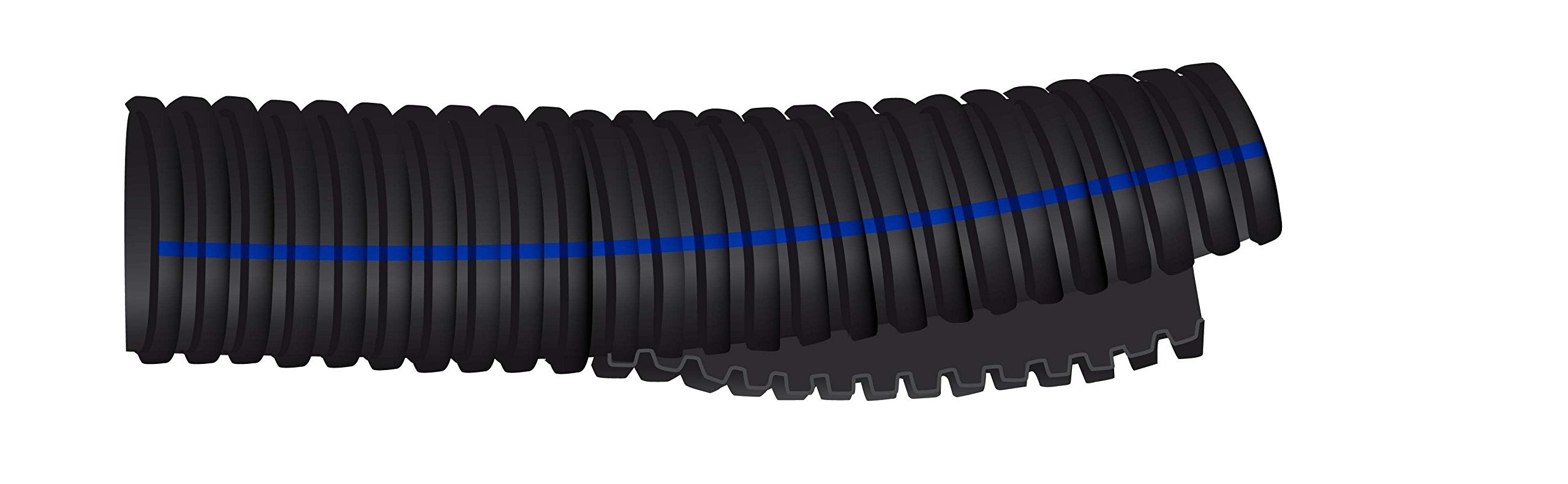 Shield 16-128-1126B Shields Marine Split Wire Conduit Flexible Flame Retardant, Black 50' Hose