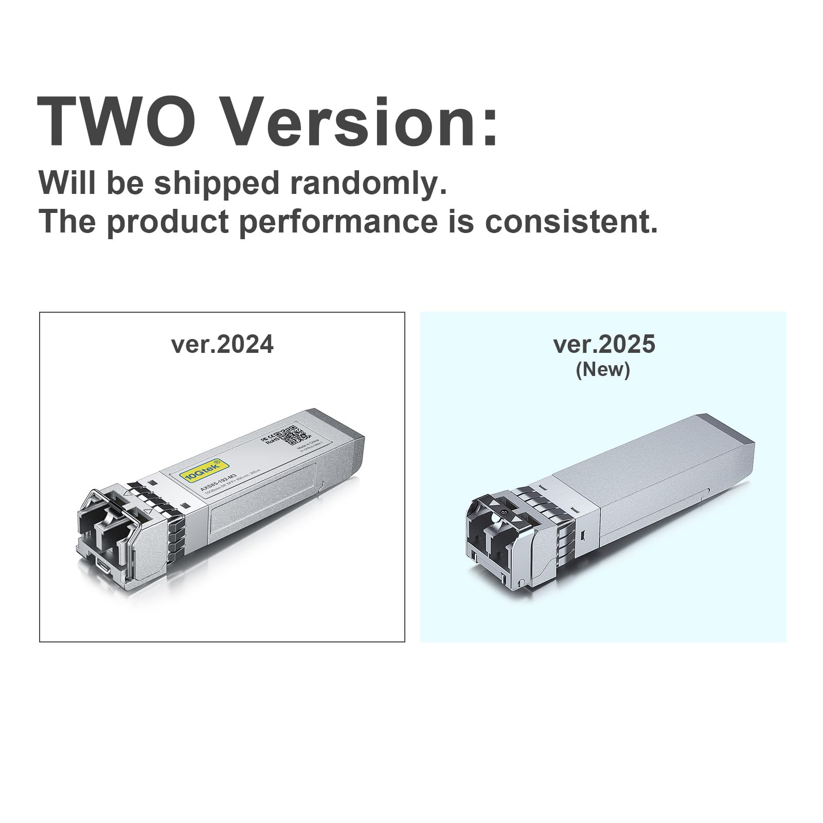 10Gtek 10GBase-SR SFP+ LC Transceiver, 10G 850nm Multimode SFP Module, up to 300 Meters, for Cisco SFP-10G-SR, Meraki MA-SFP-10GB-SR, Ubiquiti UniFi UF-MM-10G, Fortinet, Mikrotik and More, Pack of 4