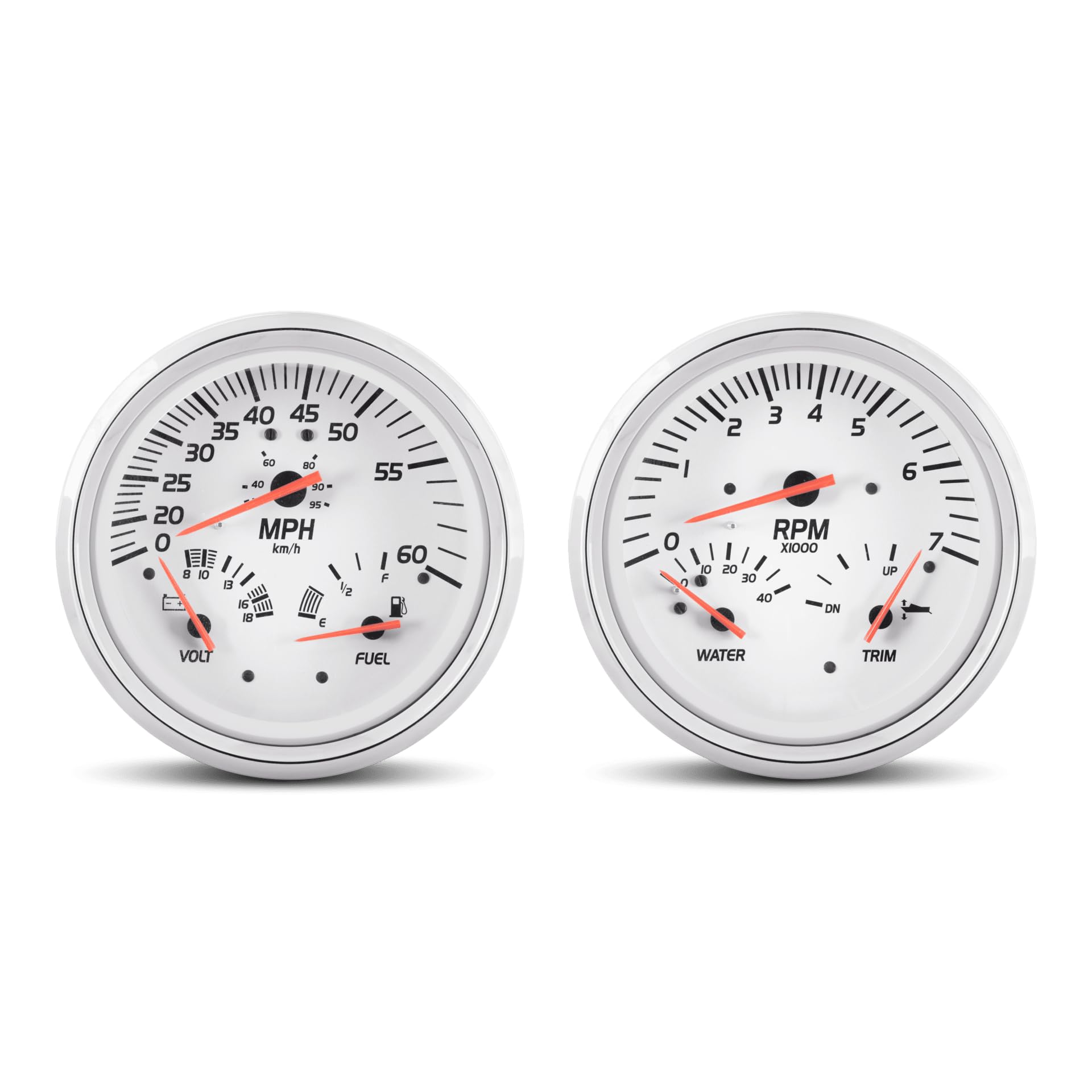 Sierra 21000P White Series Multi-Function Gauge Kit, Mercury / Yamaha