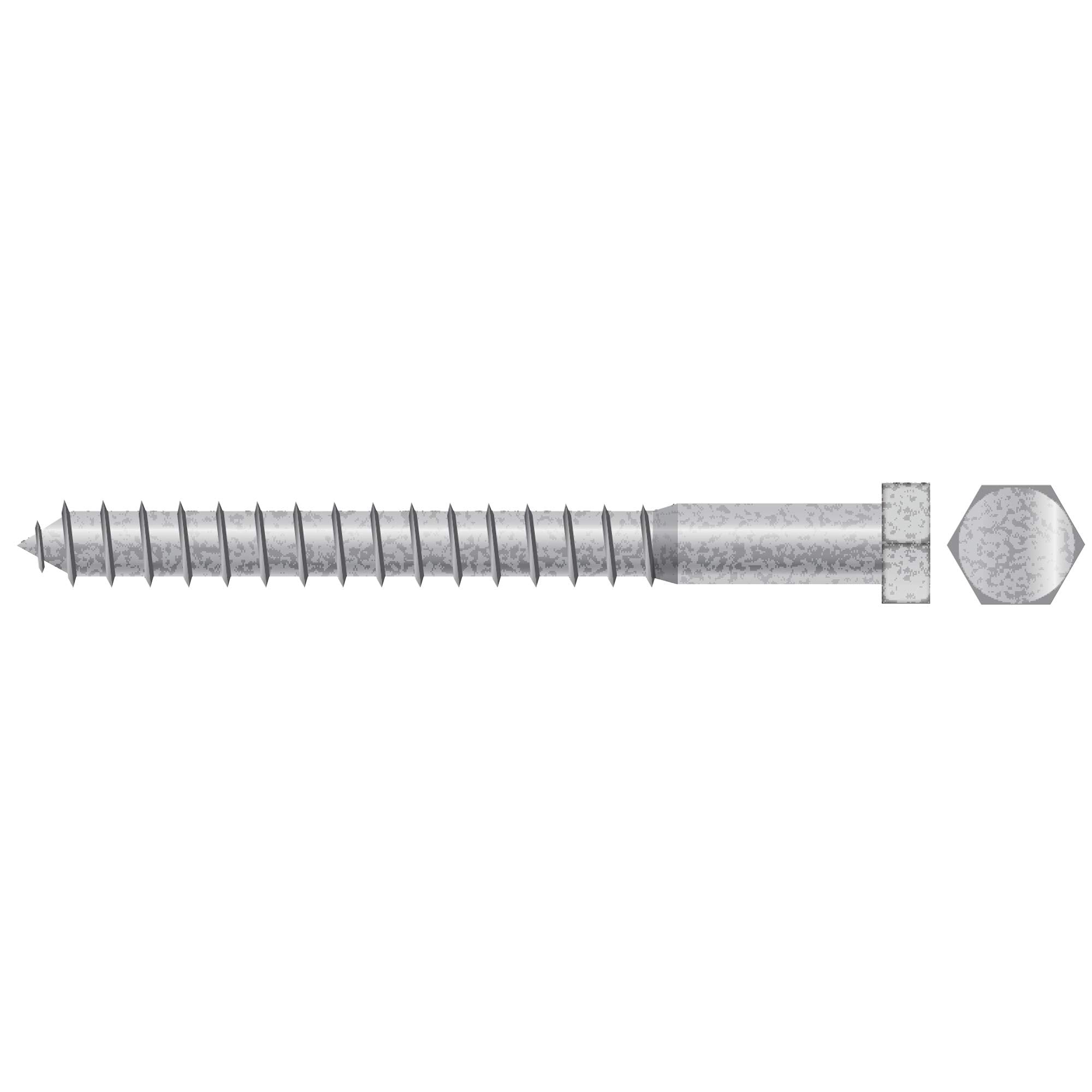 Seachoice SC2651 Lag Screw, 5/16 x 4"