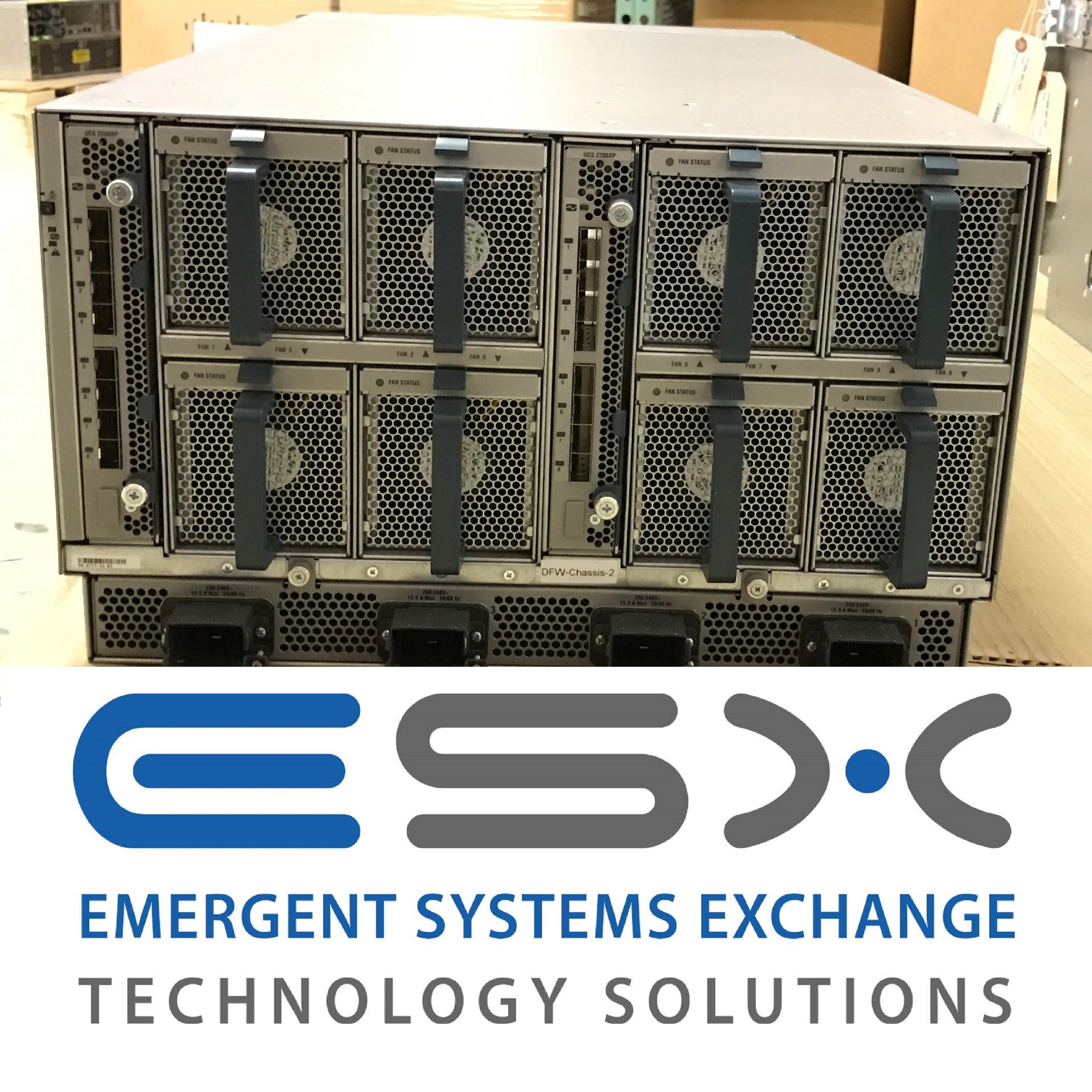 Cisco UCS 5108 Blade Chassis w/ 8x B200 M4 2x 8 Core E5-2640v3 2.6GHz 256GB RAM