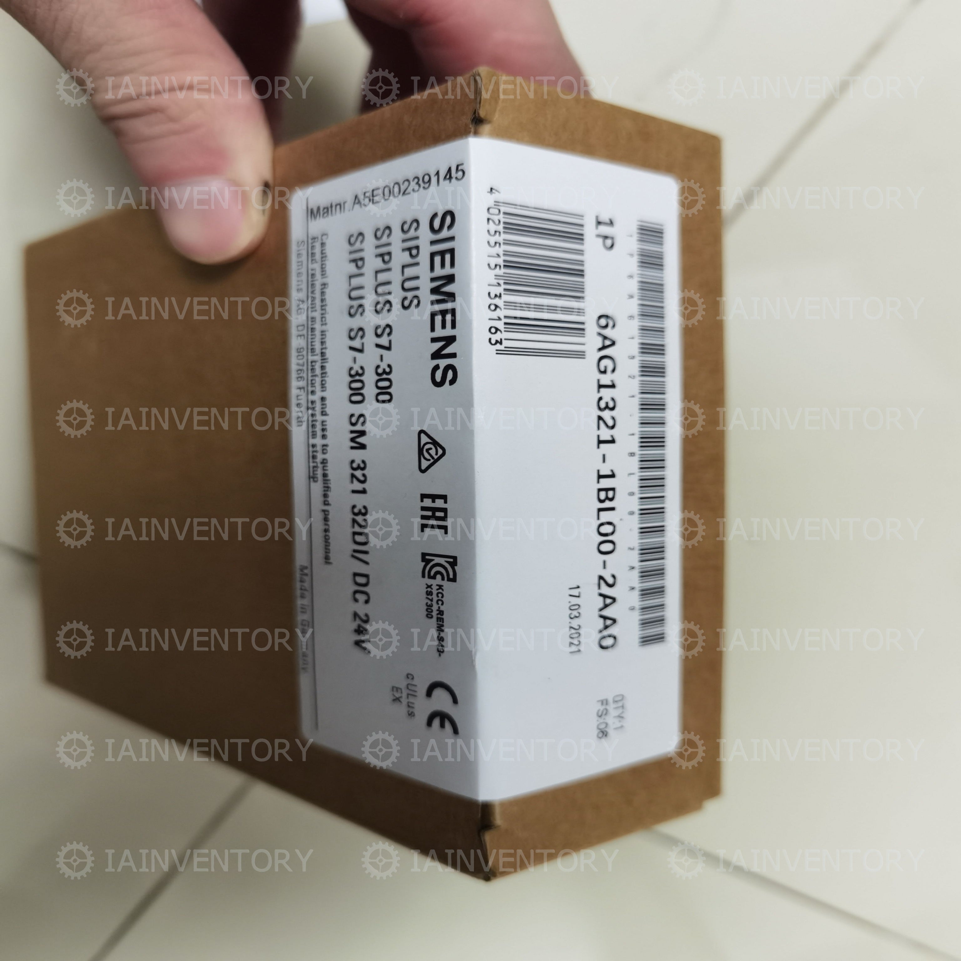 SIEMENS 6AG1321-1BL00-2AA0 6AG1 321-1BL00-2AA0