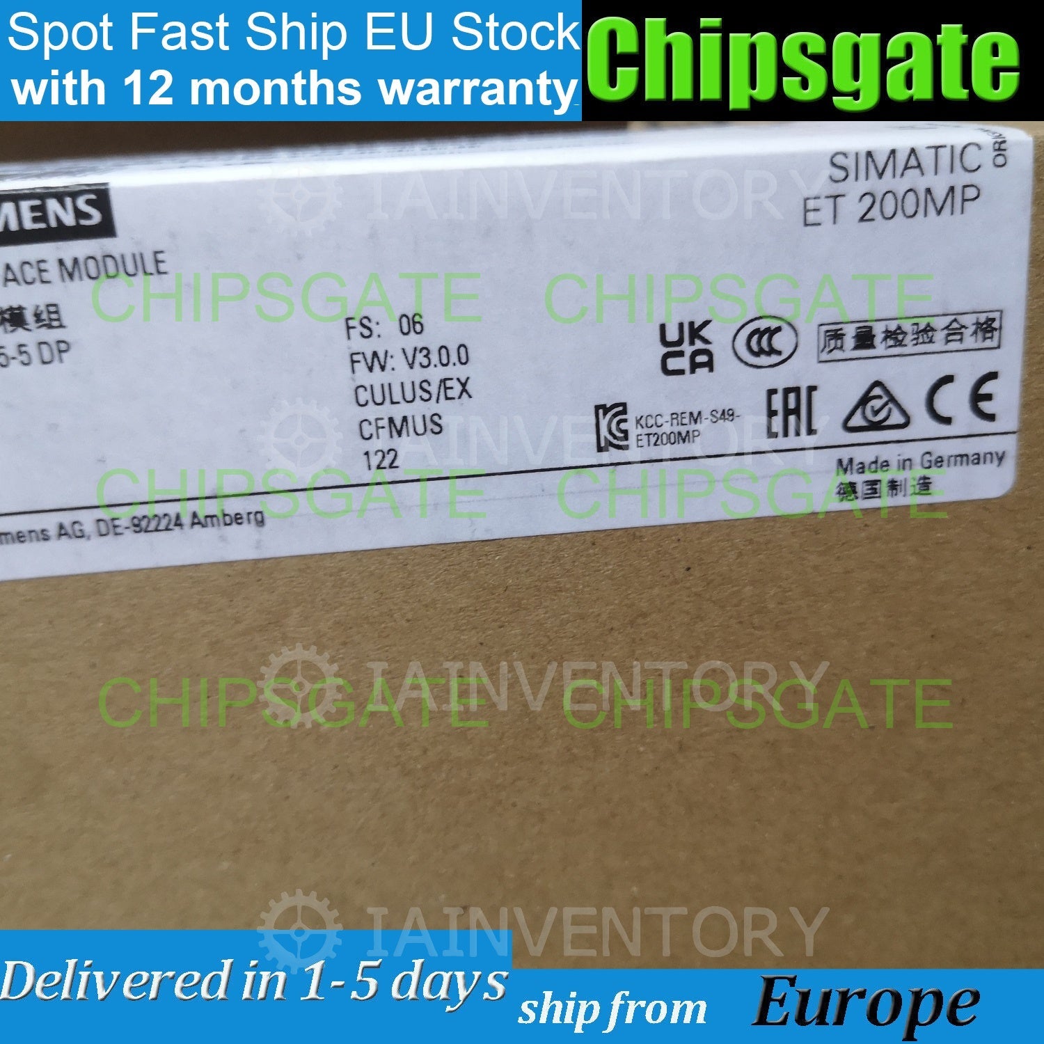 Siemens 6ES7155-5BA00-0AB0 Interface Module 6ES7 155-5BA00-0AB0