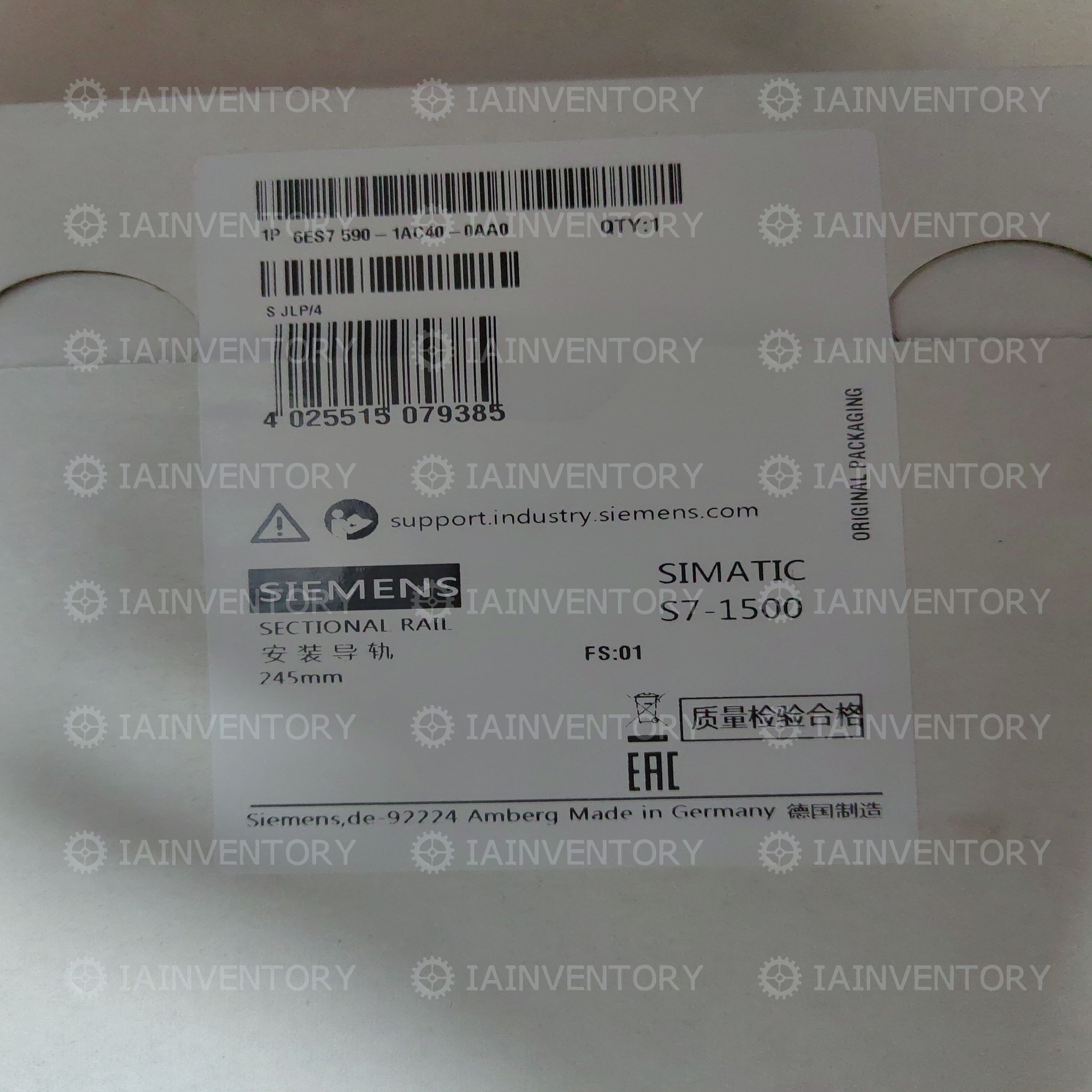 SIEMENS 6ES7590-1AC40-0AA0