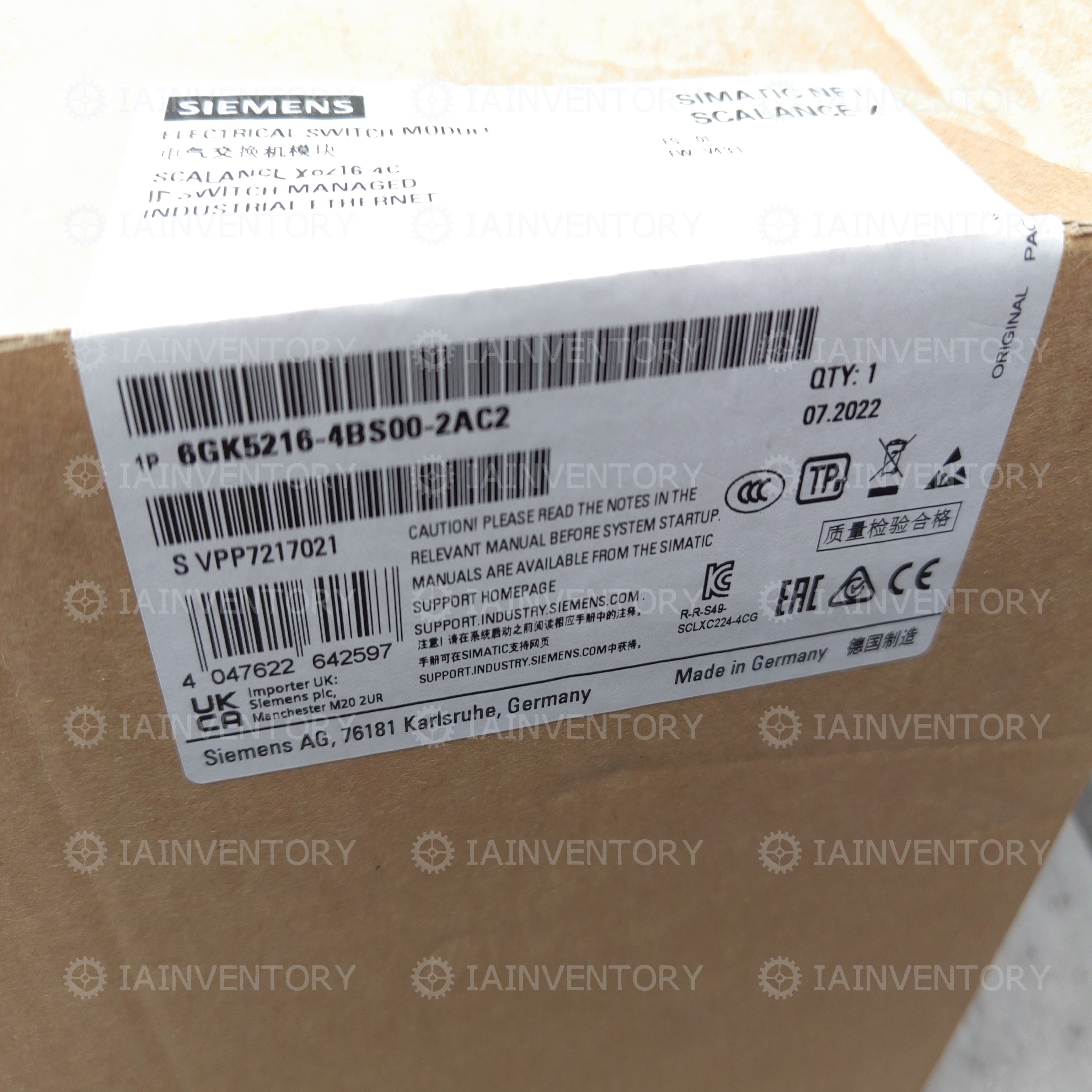 SIEMENS 6GK5216-4BS00-2AC2