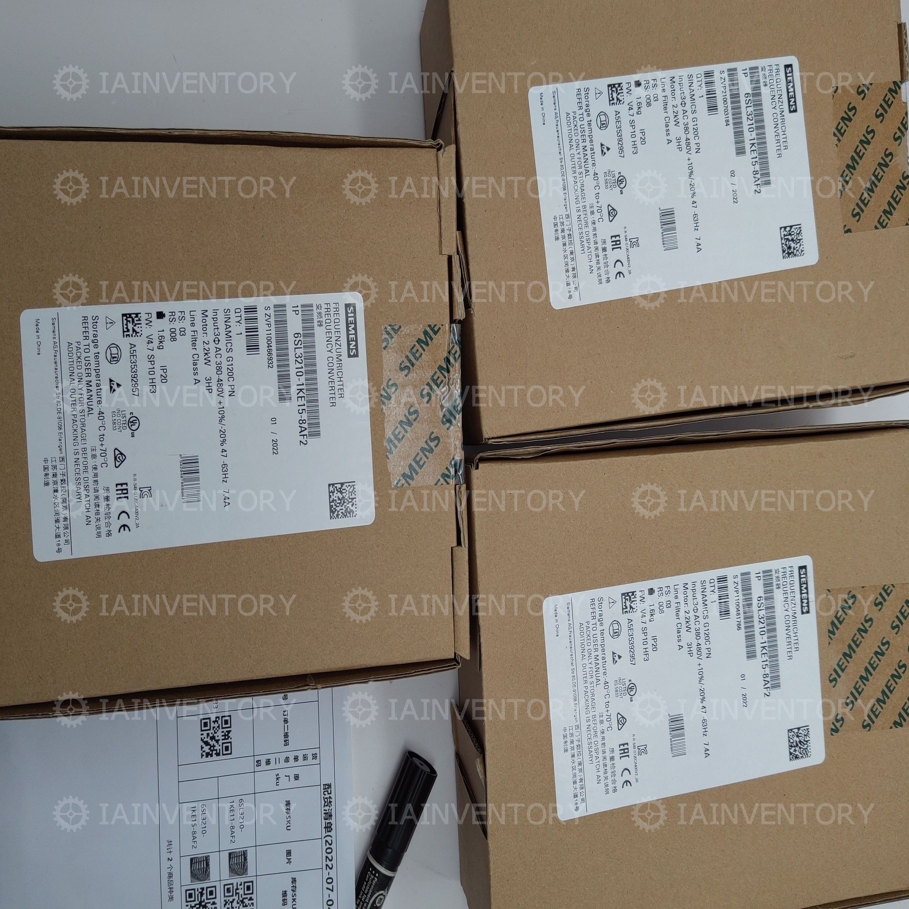 Siemens SINAMICS G120 6SL3210-1KE15-8AF2