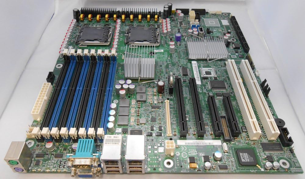 Intel S5000PSLSATAR Dual Intel 5000P Socket LGA 771 SSI EEB 3.6 (Extended ATX) Dual Intel Xeon Server (PBA# E11027-101) Server Motherboard