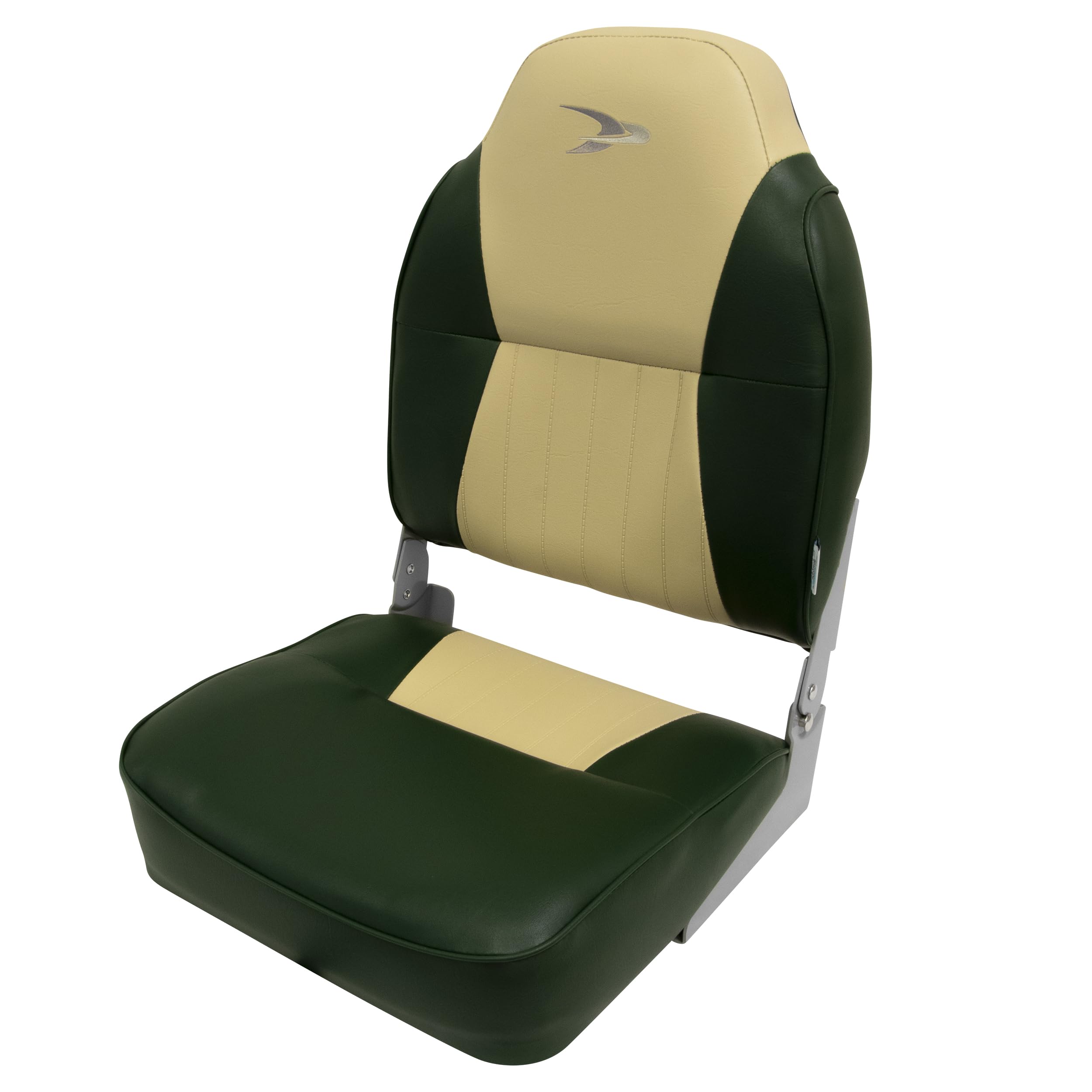 Wise Seats 8WD640PLS-671 Wise Premium High Back Fishing Boat Seat Green/Sand