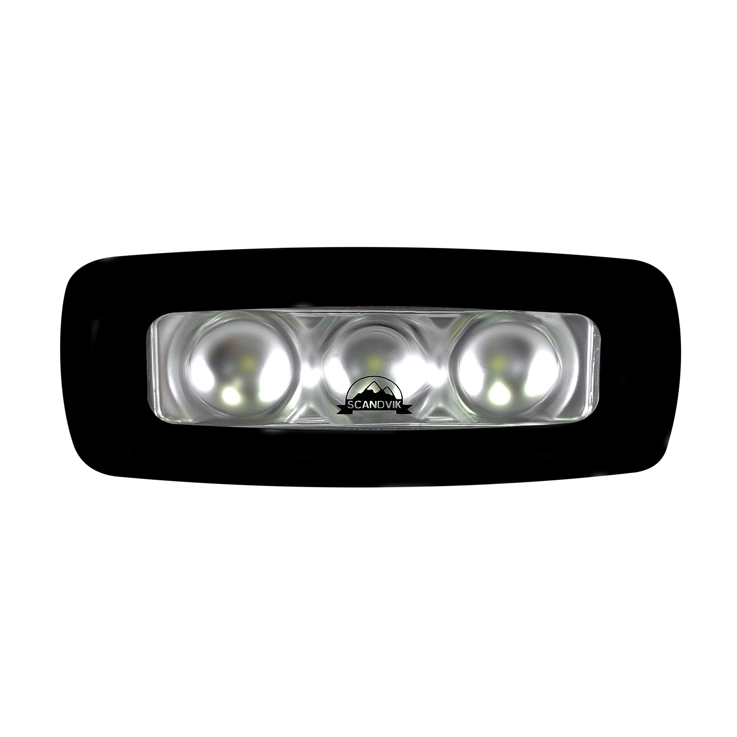 Scandvik 41451P Small Super Bright Spreader Light, Black
