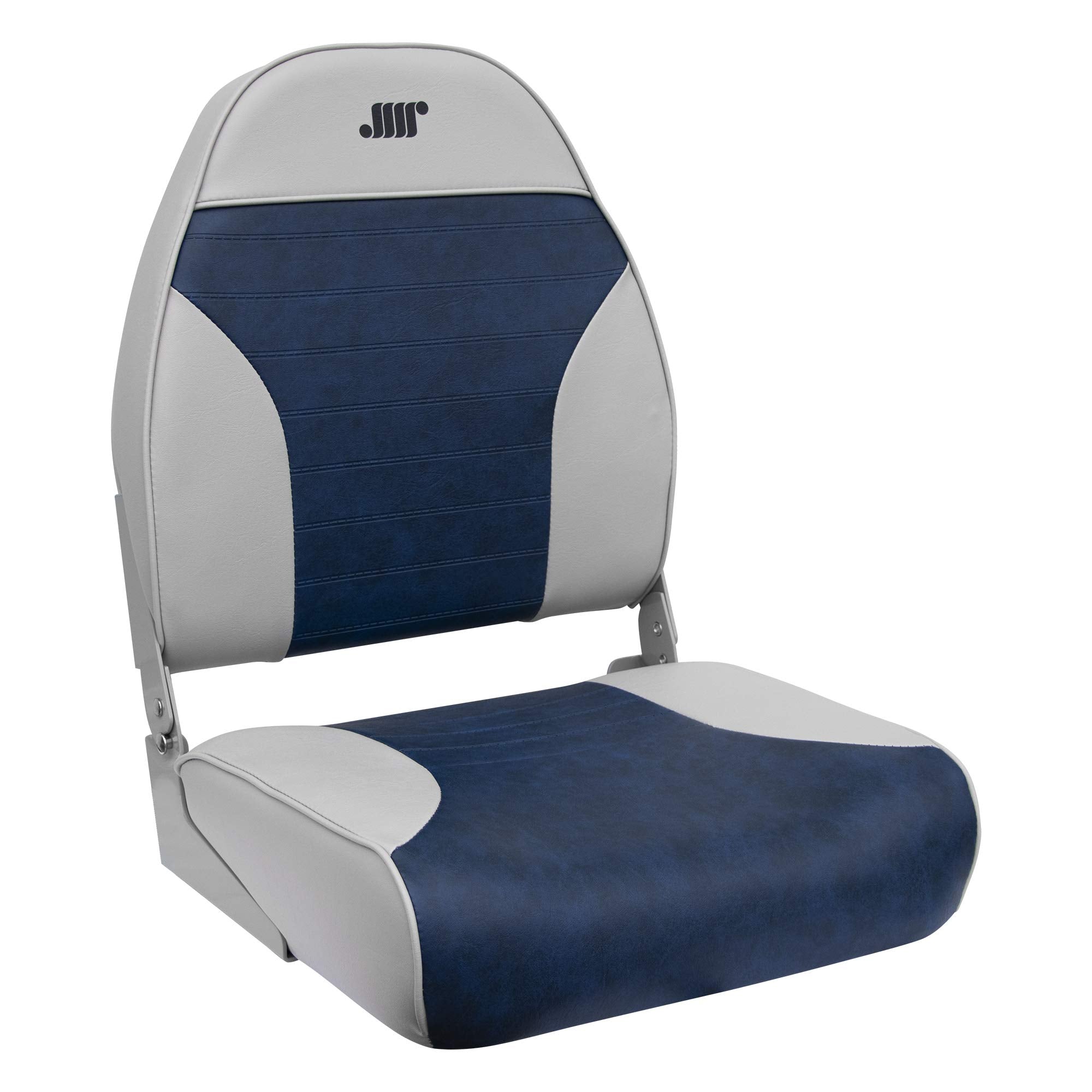 Wise Seats 8WD588PLS-660 Wise Mid Back Fishing Seat, Grey/Navy