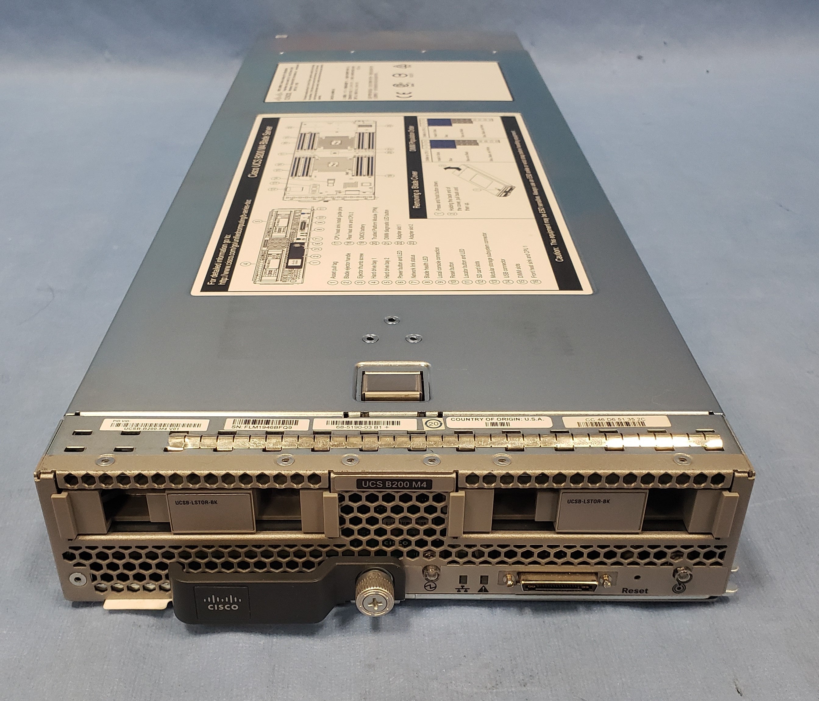 Cisco UCS B200 M4 Blade Server 2x 10 Core E5-2650v3 2.3GHz 20Core 64GB VIC 1340