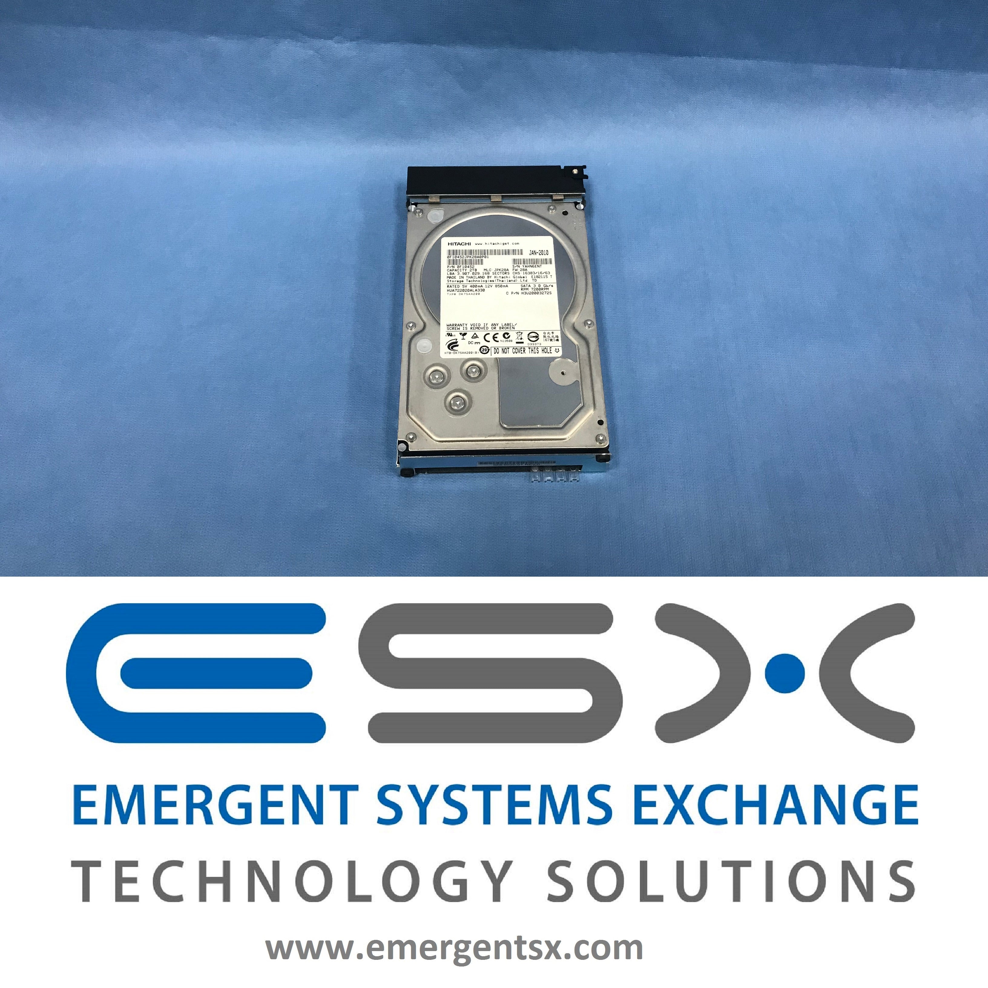Isilon -2TB 7.2K 32MB 3.0Gbps 3.5" SATA Hard Drive and Tray - PN: 0F10452