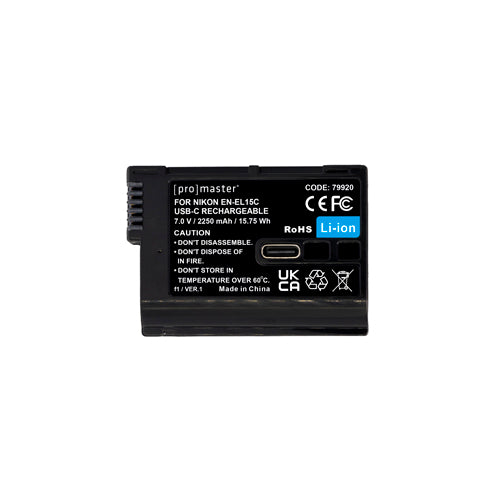 Promaster Li-ion Battery for Nikon EN-EL15c (works with Z8, Zf, & Z6III)
