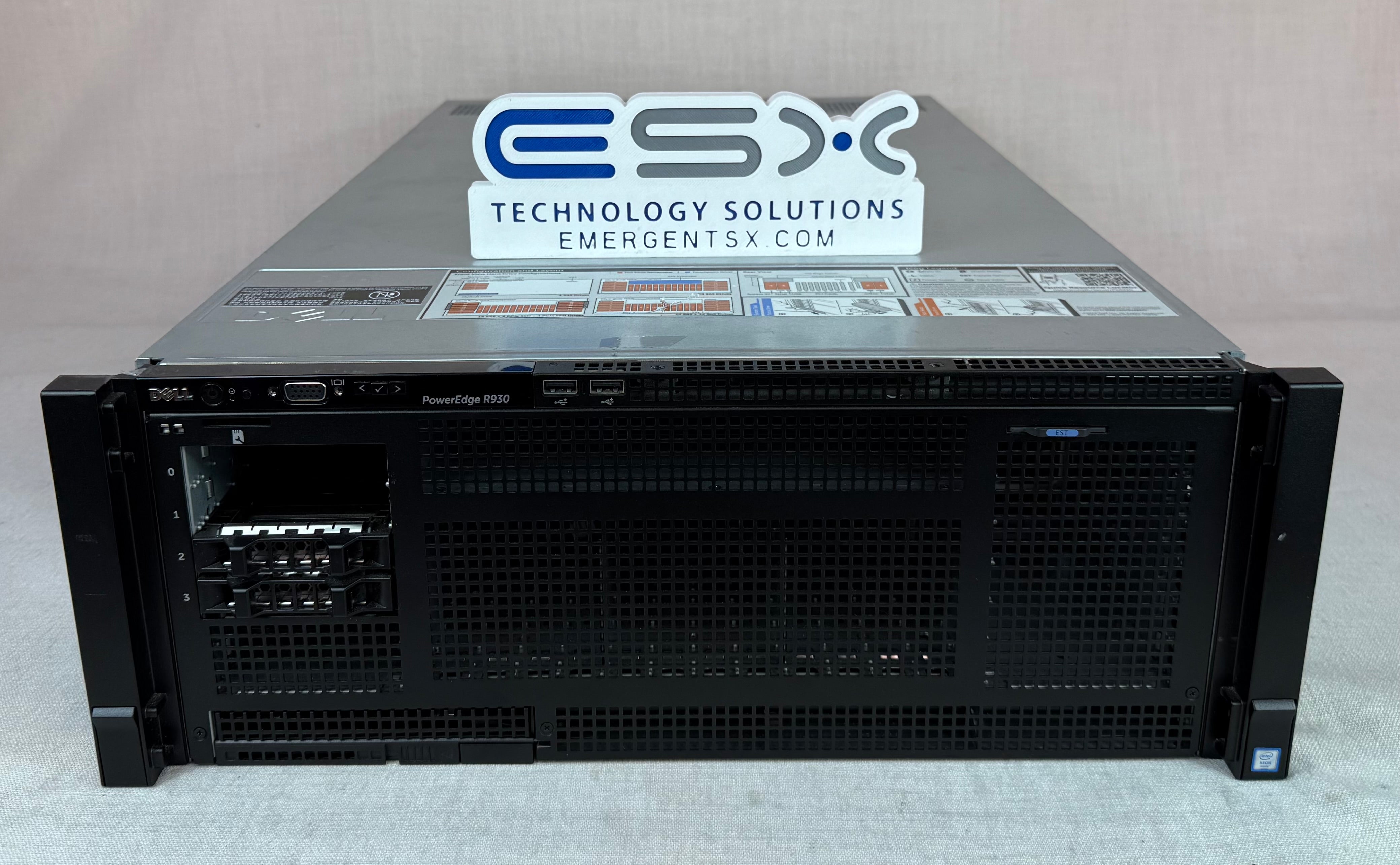 Dell PowerEdge R930 4x 2.5” 4U CTO Server- 4x Heatsink, 2x PSU, iDRAC, MB: Y0V4F