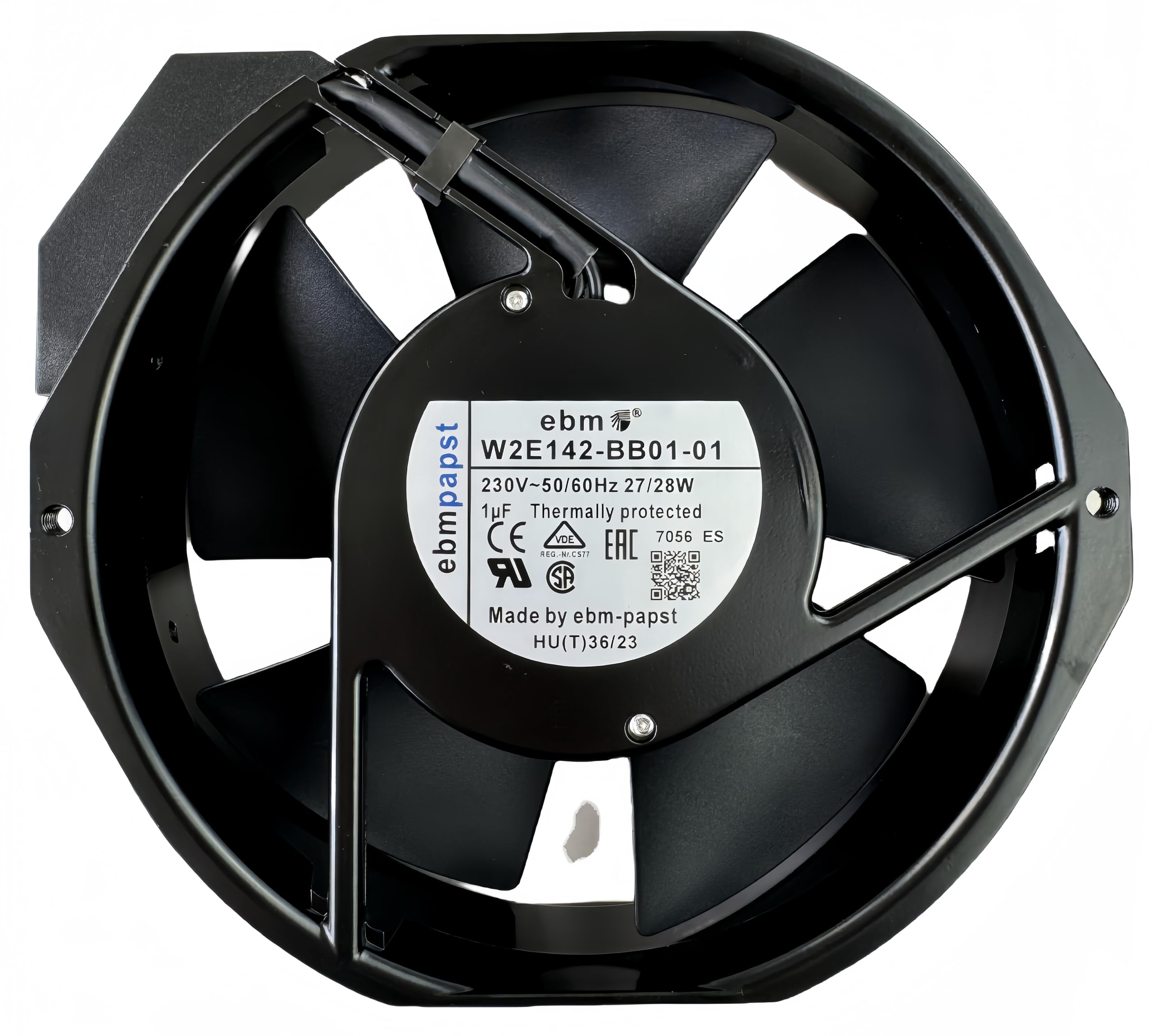 for ebm-papst W2E142-BB01-01 7056ES Cooling Fan,230V 50/60Hz 27/28W 172×150×38mm Metal high Temperature Resistant Fan,172cm Axial Flow Cooling Fan