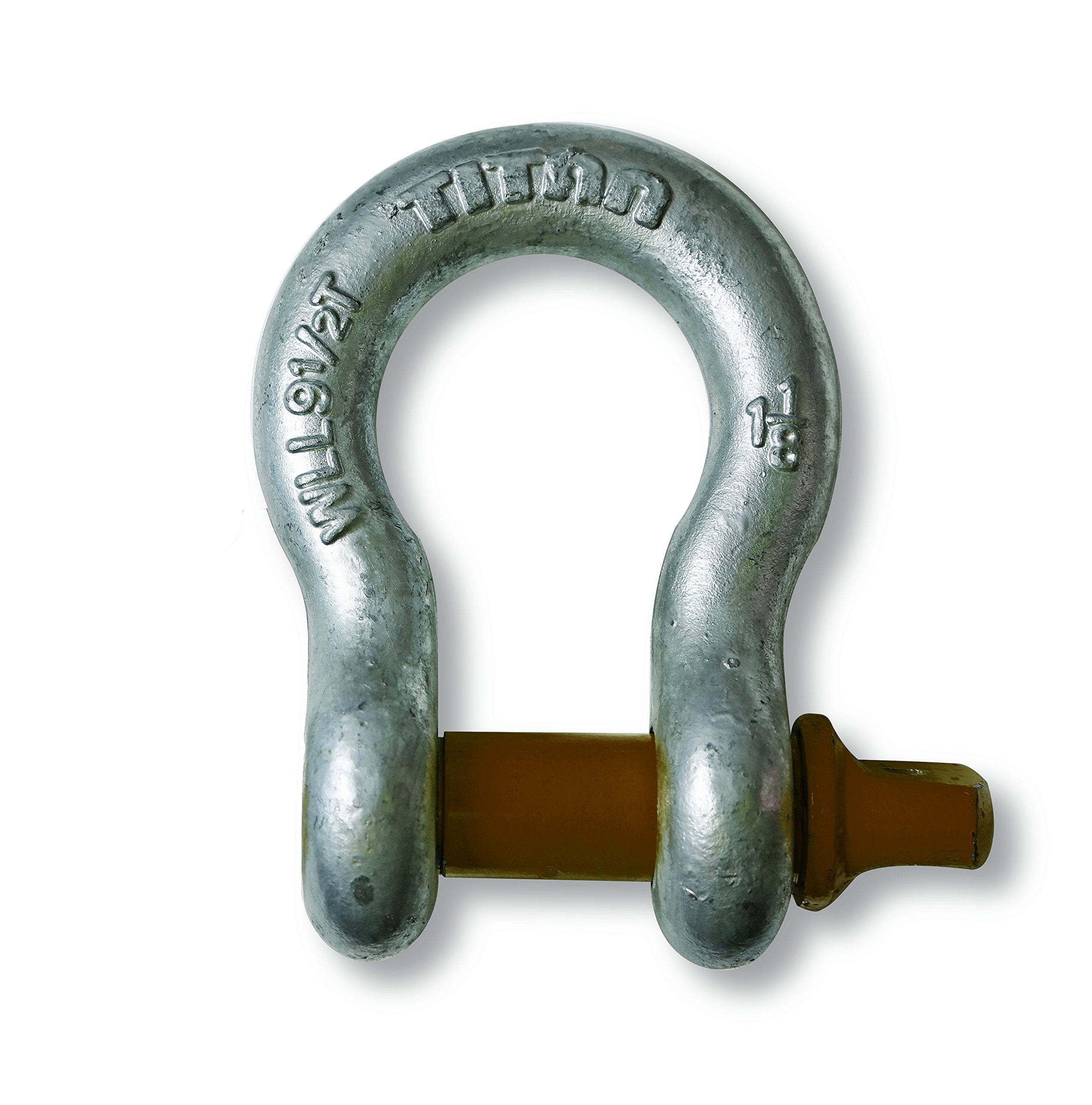 Titan Chain 10319054 Hot Galvanized Bow Shackle, 1/2"