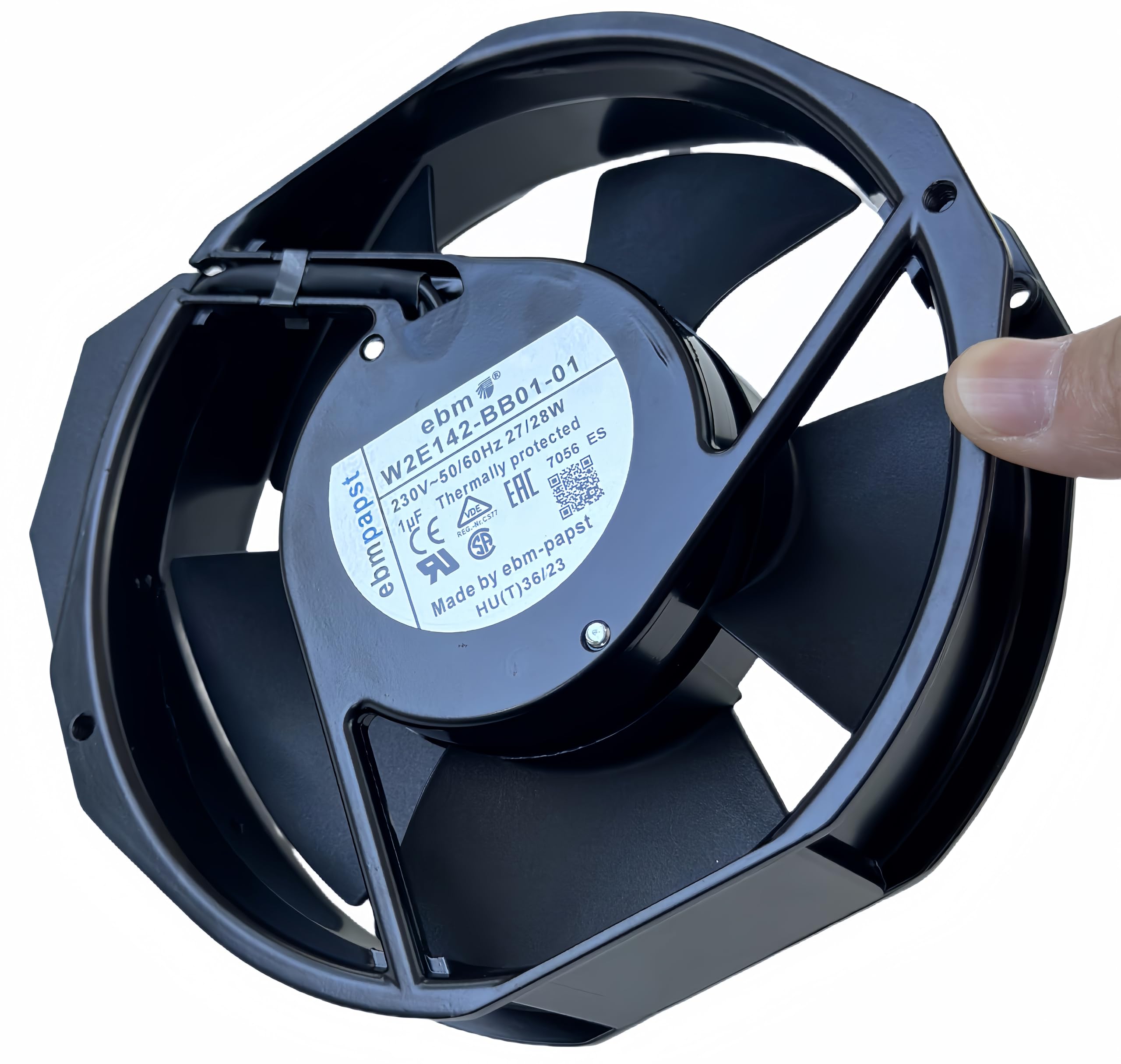 for ebm-papst W2E142-BB01-01 7056ES Cooling Fan,230V 50/60Hz 27/28W 172×150×38mm Metal high Temperature Resistant Fan,172cm Axial Flow Cooling Fan