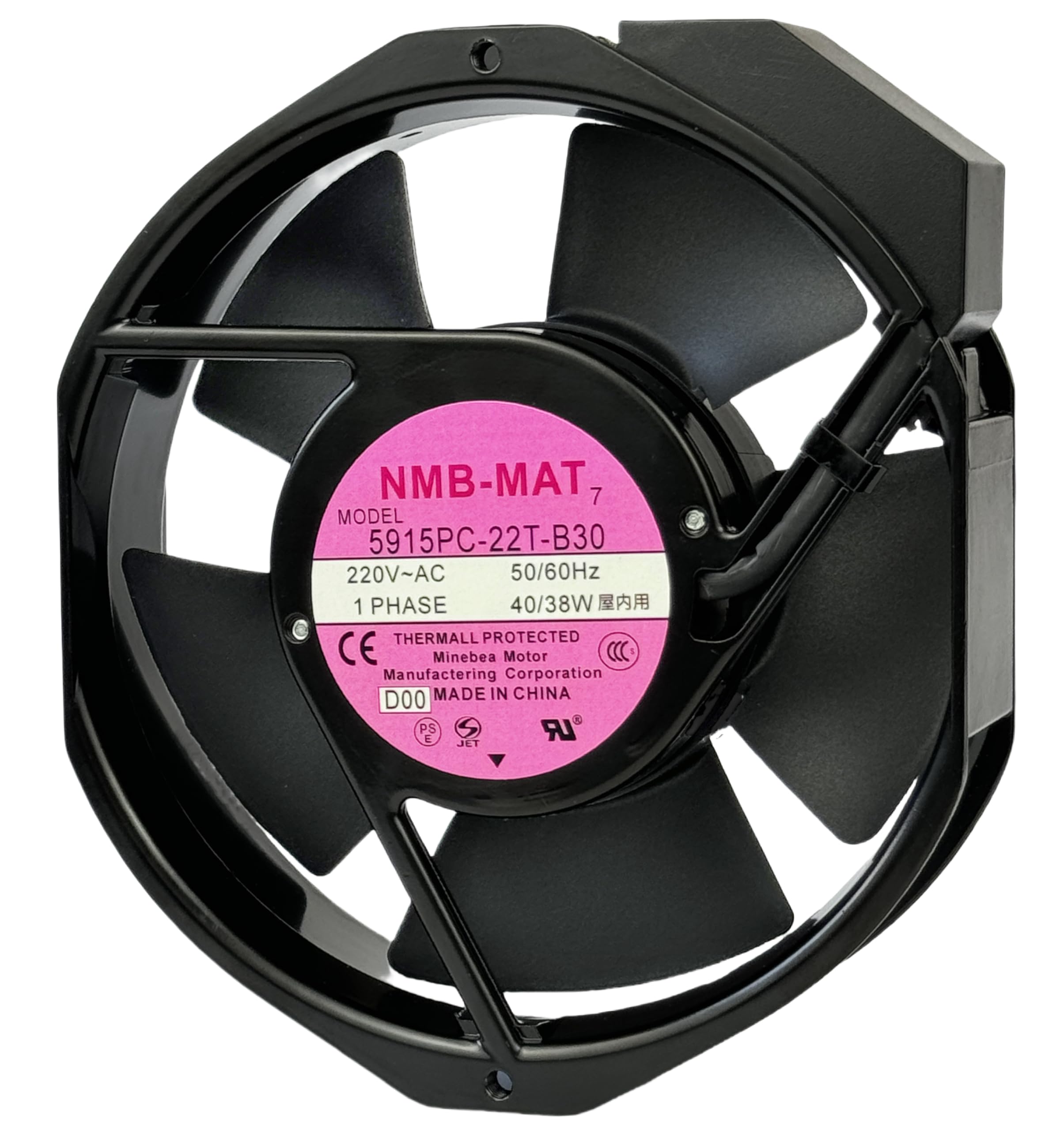 for 5915PC-22T-B30 220V Cooling Fan, 40W/38W 50/60Hz 172X150X38mm Inverter Cooling Fan Enclosure Power Fan 5915PC-22T-B30 - aloinfousa.com