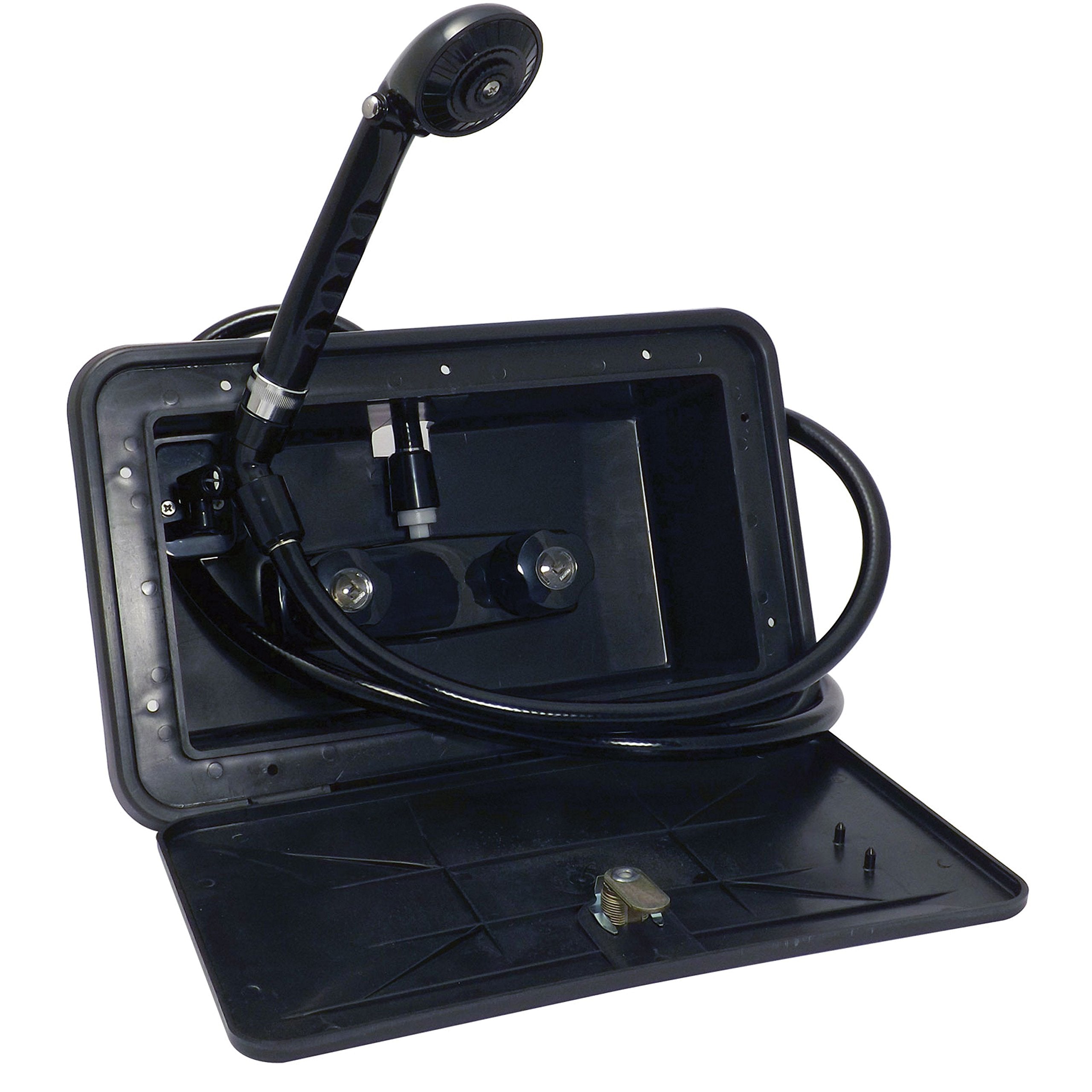 Valterra PF266701 Phoenix RV Camping Exterior Outdoor Shower with Hatch & Hose
