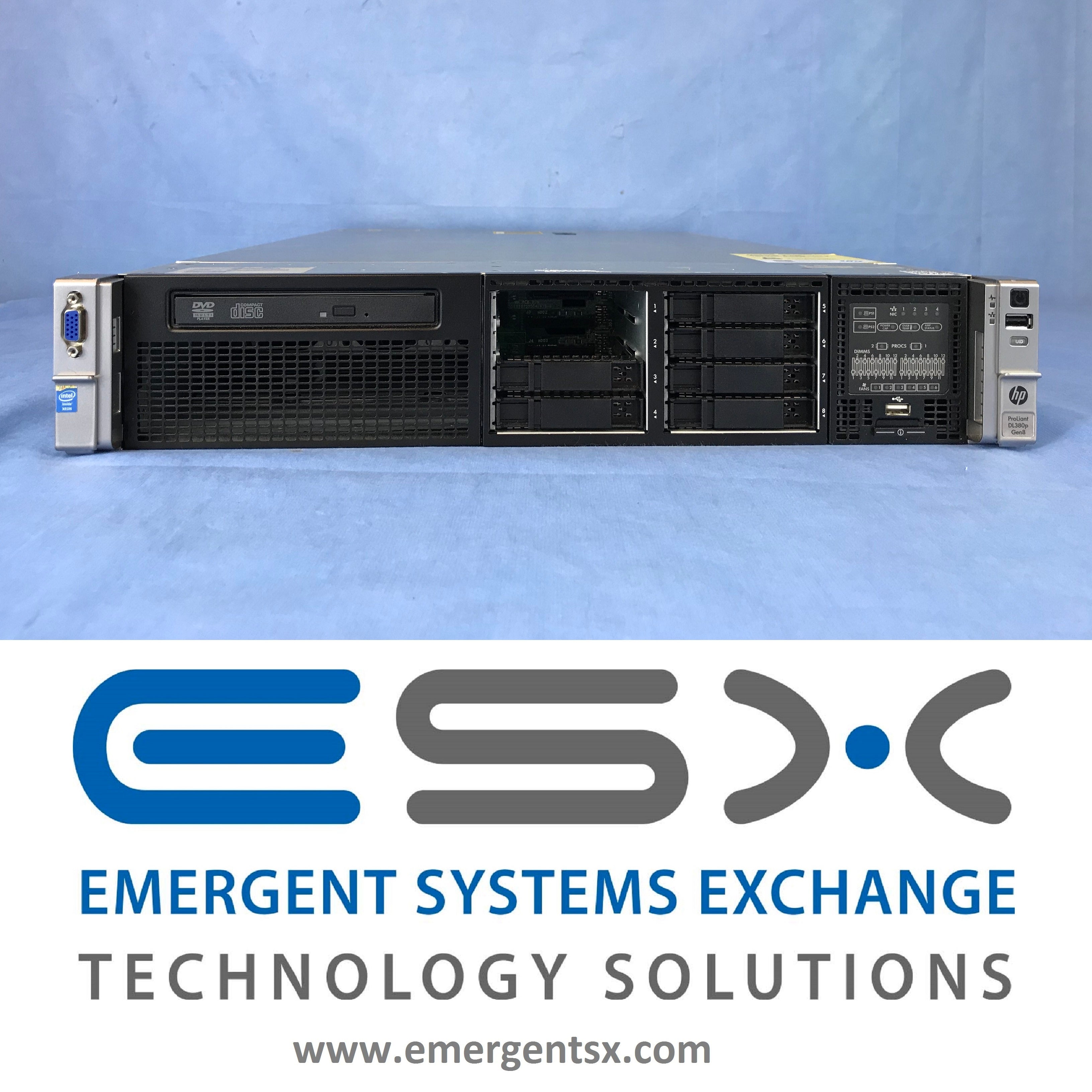 HP Proliant DL380p G8 2U Server - 2x 12-Core E5-2695v2 @ 2.4GHz 384GB RAM P420i